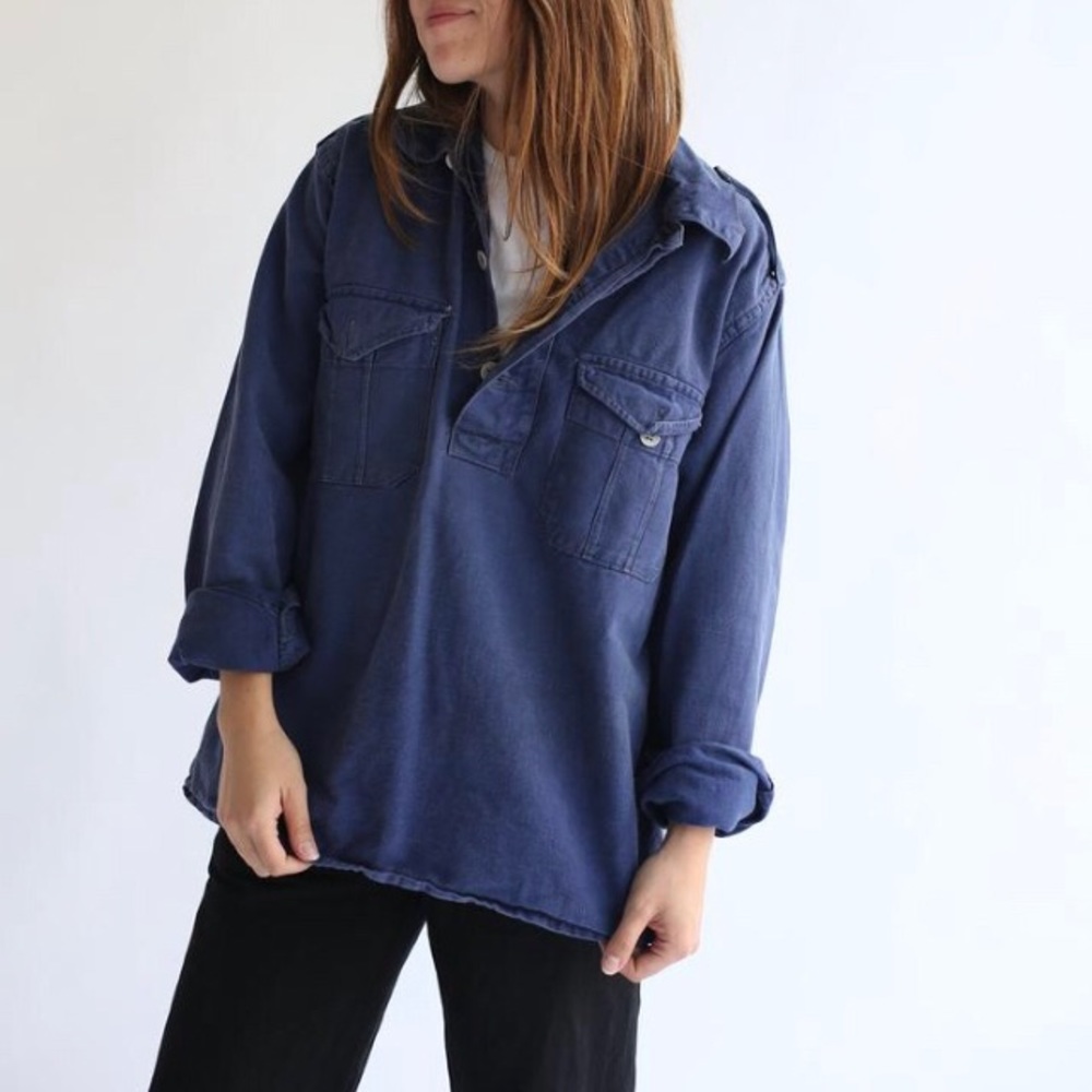Vintage Swedish Military Popover Shirt - Rawson